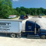 image of ncst truck in the training yard