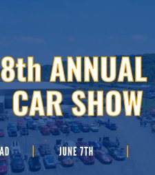 image of a graphic with information for an upcoming car show