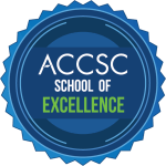 A seal of excellence awarded to NCST from the ACCSC accreditation body.