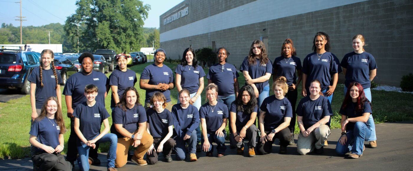 Group of NCST female students smiling