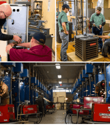 Collage of training programs at East Liverpool campus