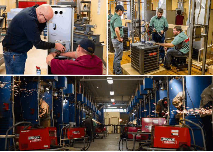 Collage of training programs at East Liverpool campus
