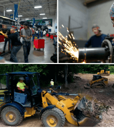 Collage of evening training programs at New Castle campus
