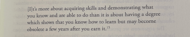 Quote from "Trade Up" book