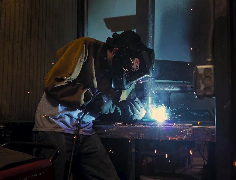 NCST student welding
